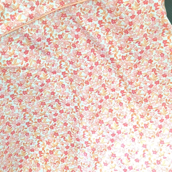 Pink & White Floral Reversible Halter Tie Mini Dress - Picture 5 of 5